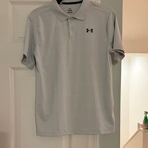 Youth Under Armour Light Gray Polo Shirt